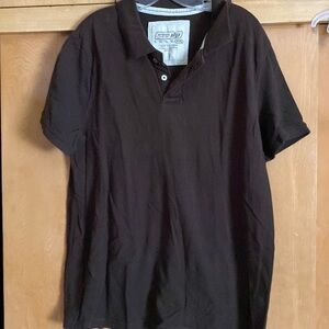 Urban Pipeline polo  dark brown short sleeve 100% cotton XXL